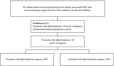 Serum alpha-fetoprotein response as a preoperative prognostic indicator in unresectable hepatocellular carcinoma with salvage hepatectomy following conversion therapy: a multicenter retrospective study